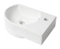 ALFI brand  ABC119 White 16" Small Wall Mounted Ceramic Sink with Faucet Hole