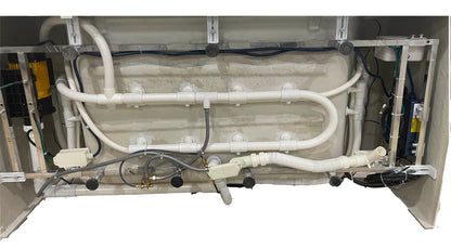 EAGO AM196ETL 6 ft Clear Rectangular Acrylic Whirlpool Bathtub for Two