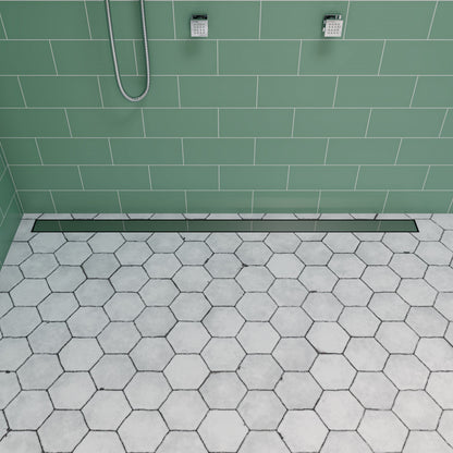 ALFI brand ABLD59B Linear Shower Drain with Solid Cover