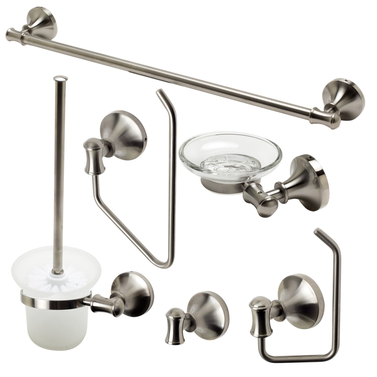 ALFI brand AB9521 6 Piece Matching Bathroom Accessory Set
