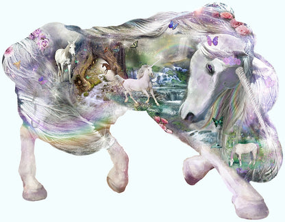 Fantasy Unicorn Shaped Puzzle