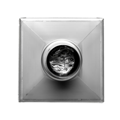 ALFI brand  ABSD55B-BSS 5" x 5" Modern Square Polished Stainless Steel Shower Drain with Solid Cover