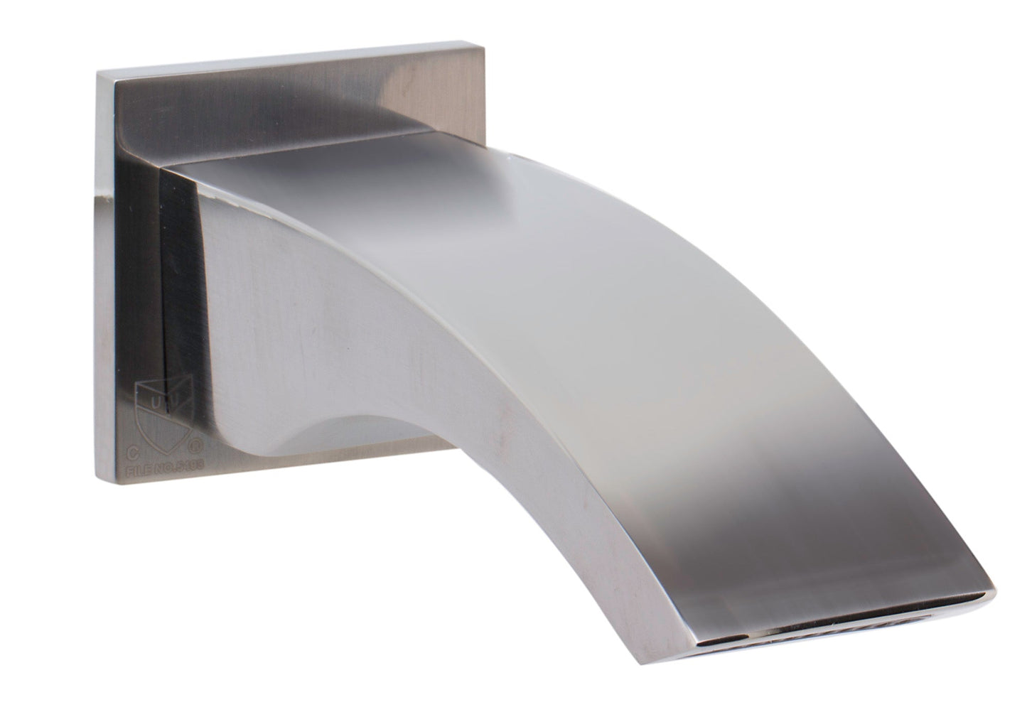 ALFI brand AB3301 Curved Wallmounted Tub Filler Bathroom Spout