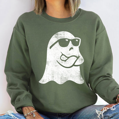 Ghost Arms Crossed Vintage Halloween Sweatshirt
