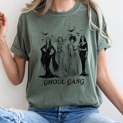 Ghoul Gang Retro Halloween Comfort Colors Tshirt