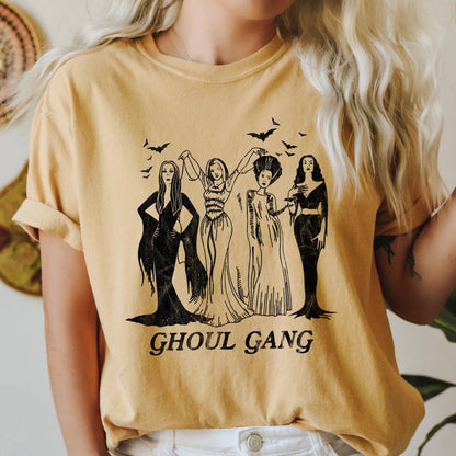 Ghoul Gang Retro Halloween Comfort Colors Tshirt