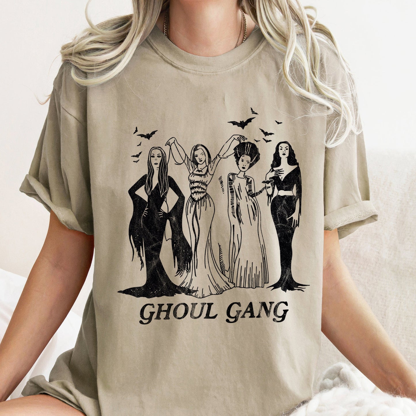 Ghoul Gang Retro Halloween Comfort Colors Tshirt