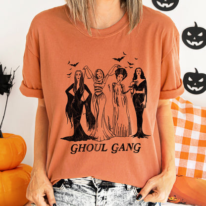 Ghoul Gang Retro Halloween Comfort Colors Tshirt