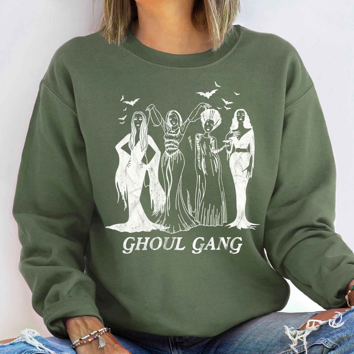 Ghoul Gang Vintage Halloween Sweatshirt