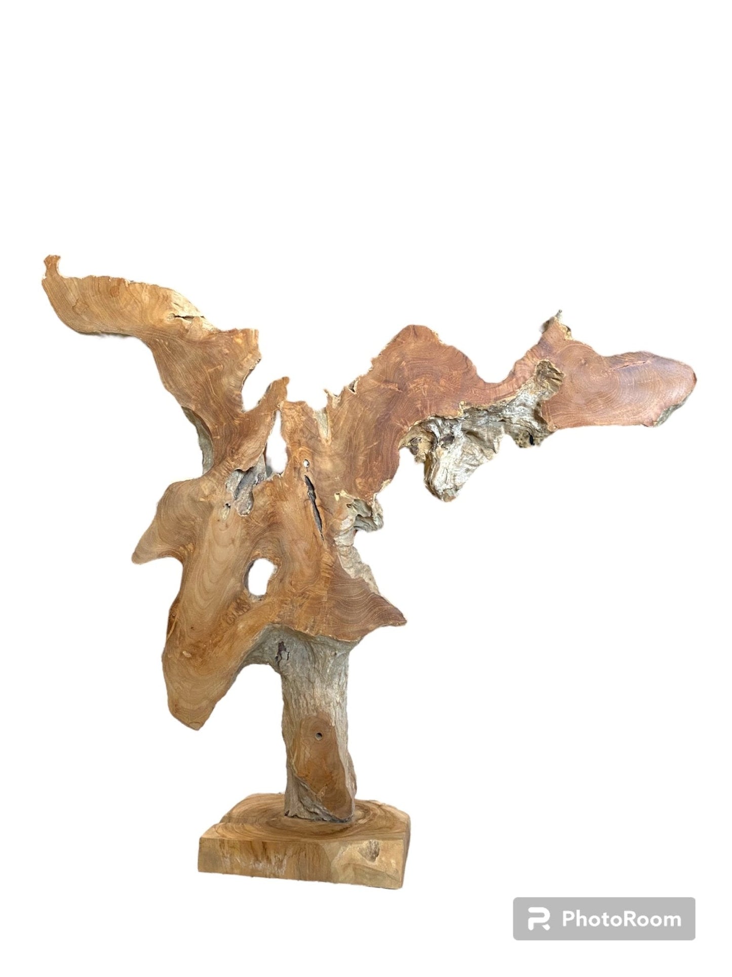 Giant Tall Teak Sculpture- 39"
