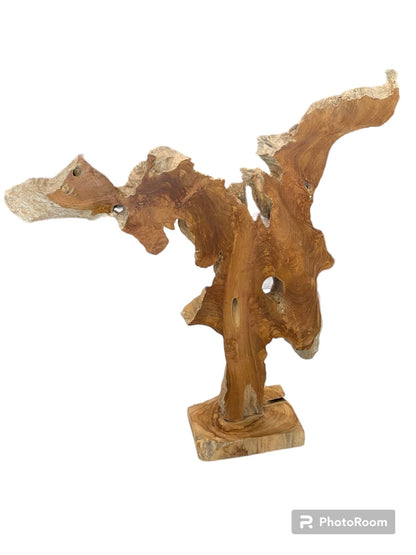 Giant Tall Teak Sculpture- 39"