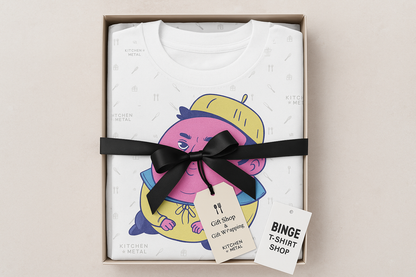 Gift Wrapped T-shirt - Kitchen + Metal x Binge T-shirt Shop