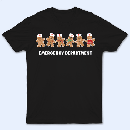 Gingerbread Nurse Squad - Personalized Custom T Shirt - Birthday, Loving, Funny Gift for Nurse, CNA, Healthcare, Registered RN
