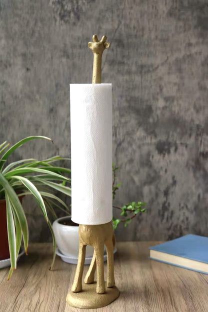 Giraffe Gold Paper Towel Holder, 17"