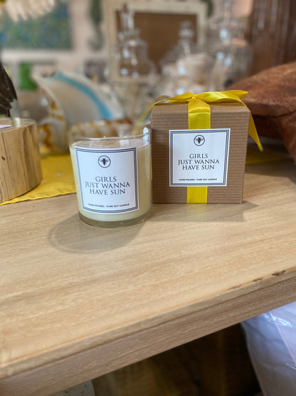Girls Just Wanna Have Sun Soy Candle