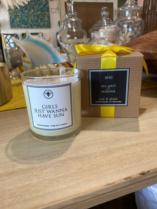 Girls Just Wanna Have Sun Soy Candle