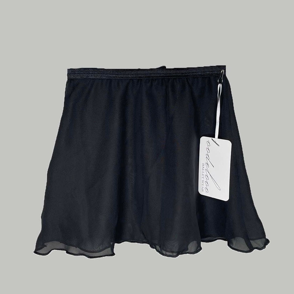 Black Girls Chiffon Ballet Pull On Skirt