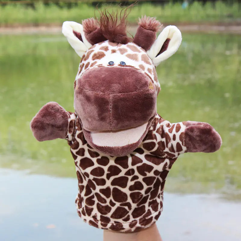 Plush Cartoon Animal Puppets for Early Education