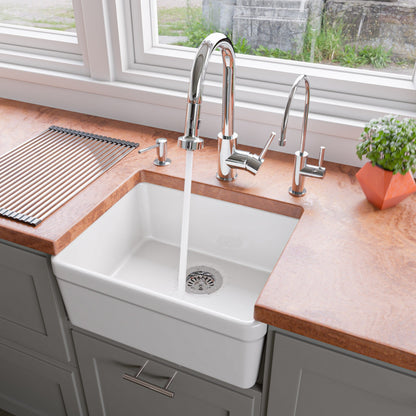 ALFI brand ABKF3262 Sensor Gooseneck Pull Down Kitchen Faucet