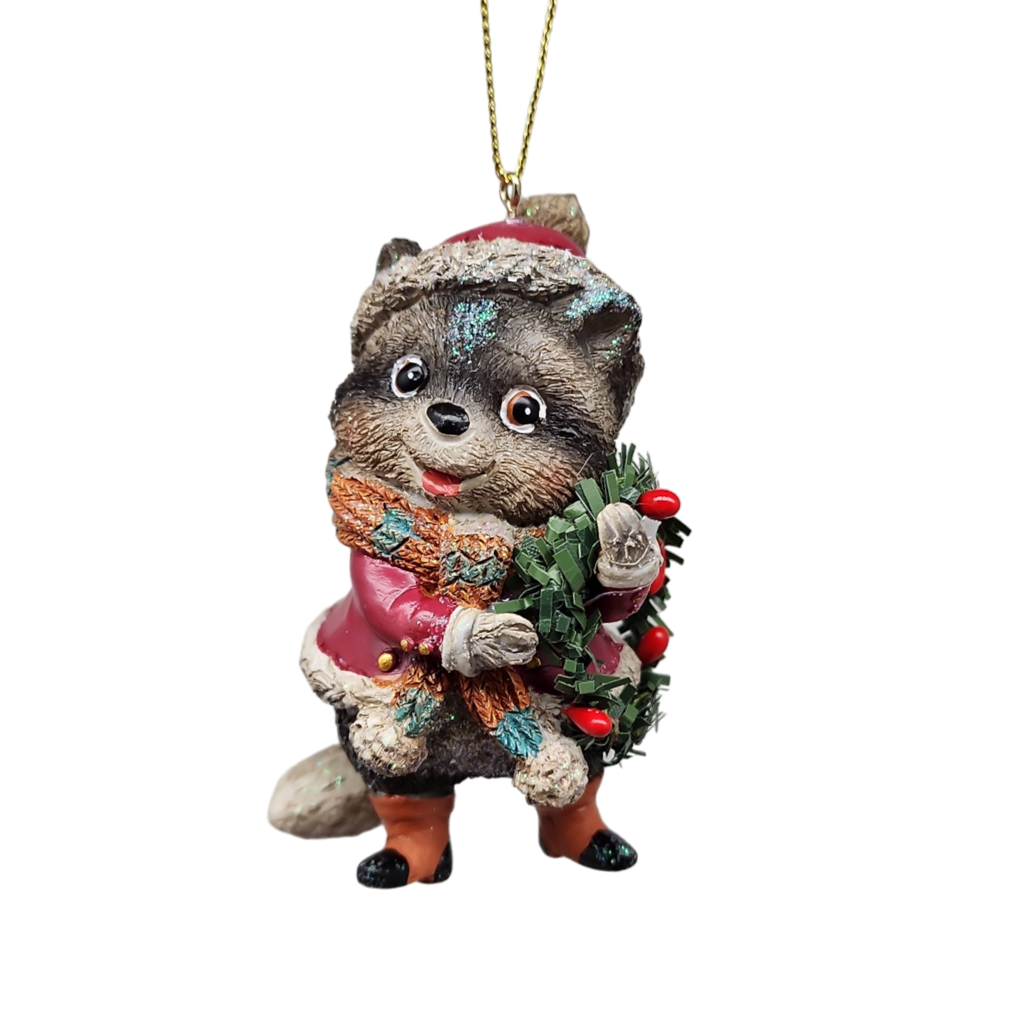 Whimsical Raccoon Ornament -