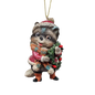 Whimsical Raccoon Ornament -