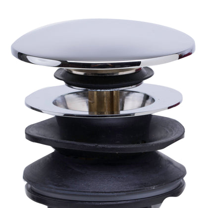 ALFI brand AB9056 Matte Pop Up Drain with Overflow