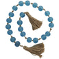 Frosted Glass Beaded Garland with Tassel