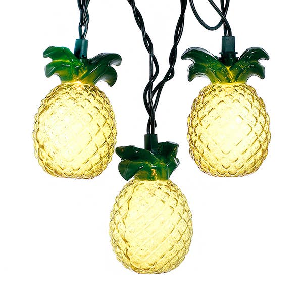 Glass Look Pineapple Light Set
