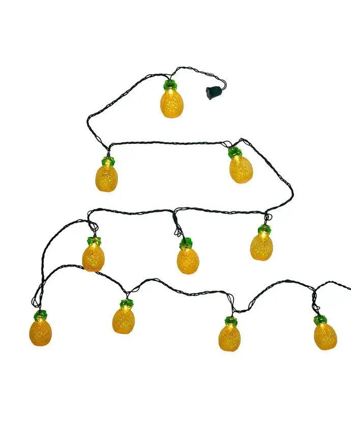 Glass Look Pineapple Light Set