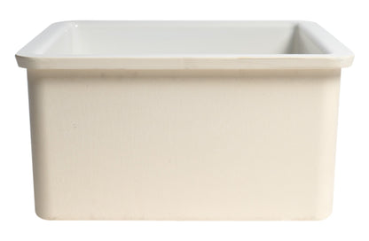 ALFI brand  AB2017 20" White Single Bowl Fireclay Undermount Kitchen Sink