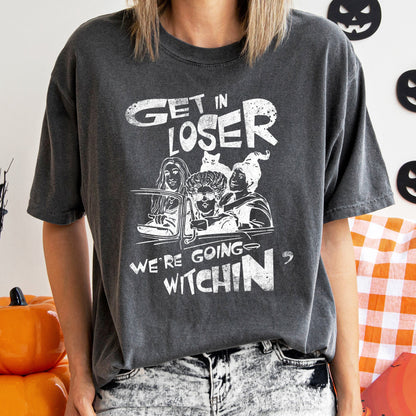 Going Witching Retro Halloween Comfort Colors Tshirt