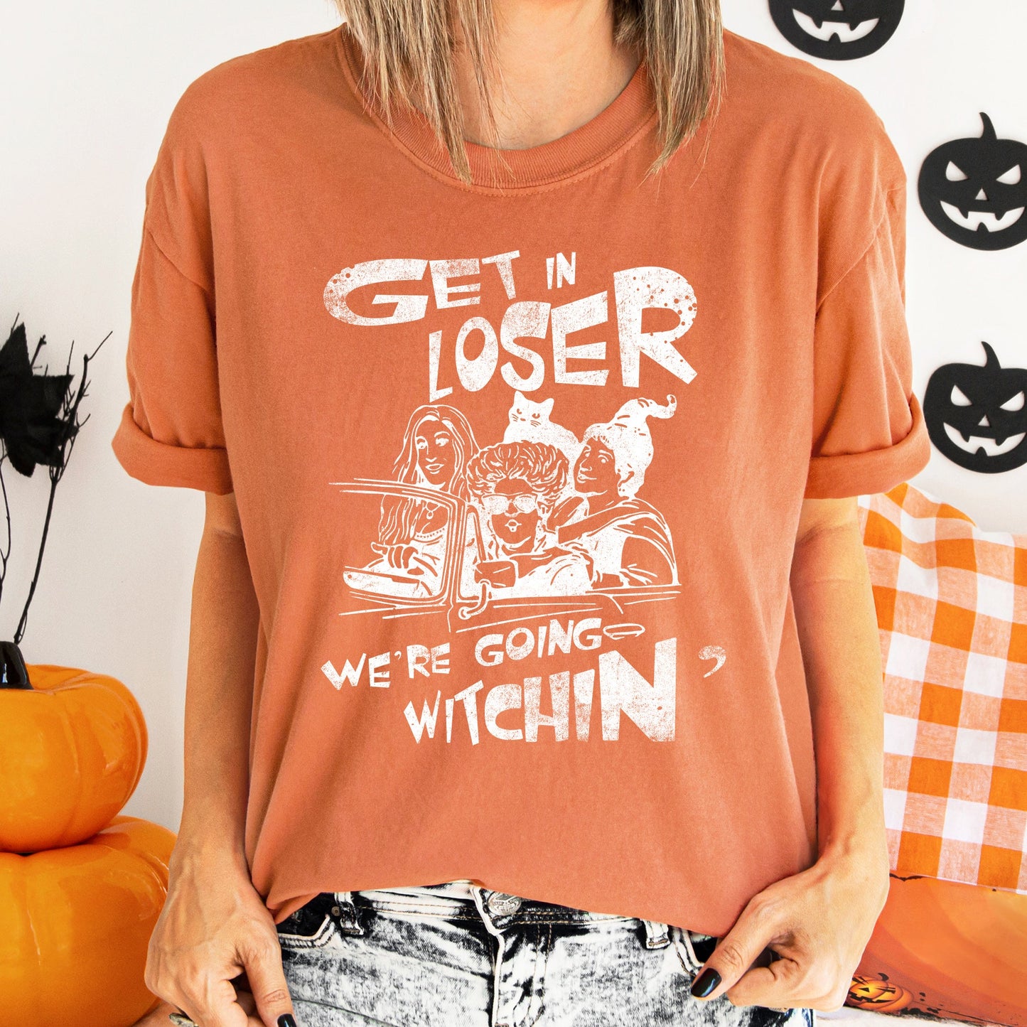 Going Witching Retro Halloween Comfort Colors Tshirt