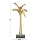 Gold Polystone Tree Palm Decorative Sculpture