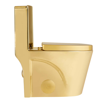 Fine Fixtures MOTB7 Dual Flush One-Piece Toilet – Glossy Biscuit | GS Design Center NJ