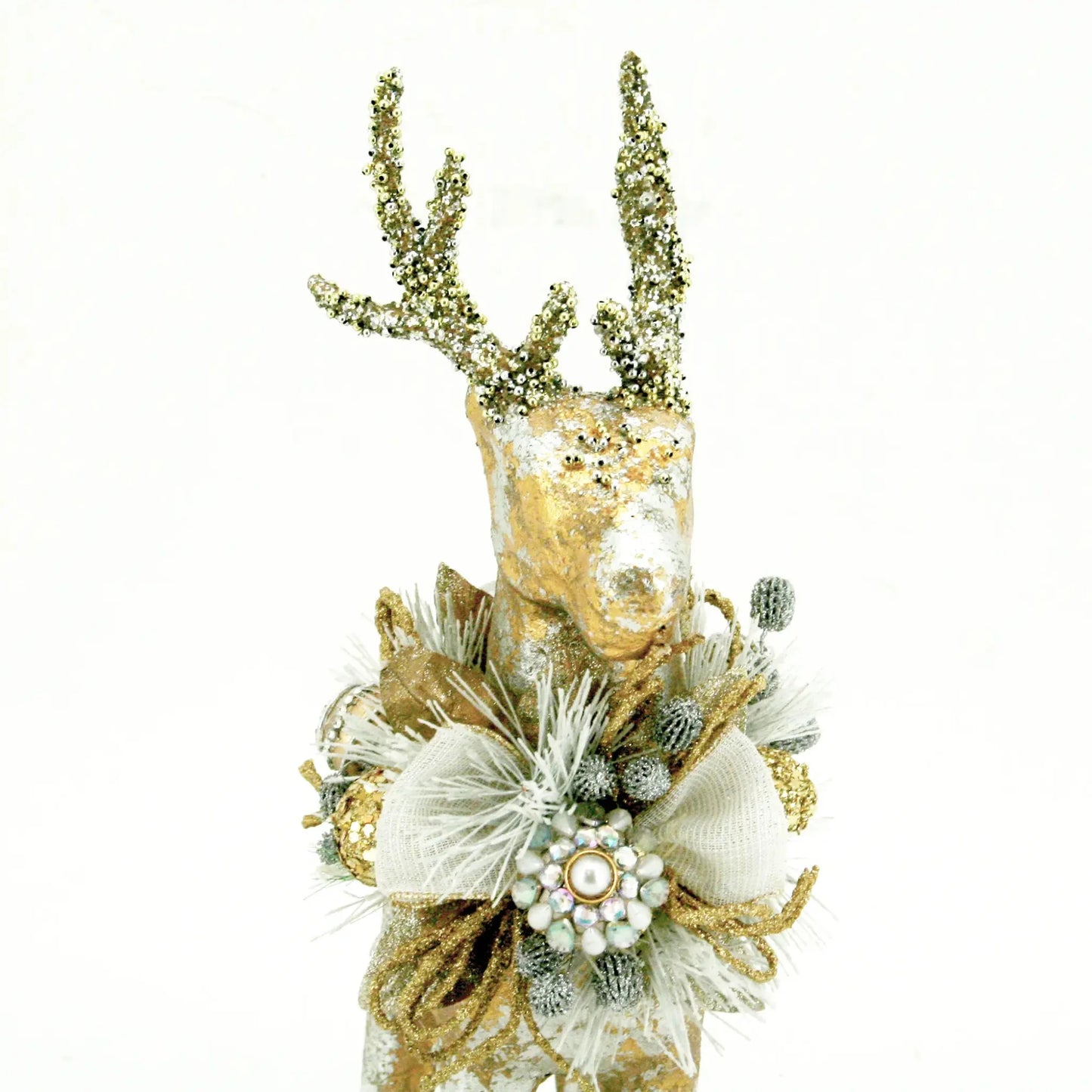 Golden Beaded Reindeer - 4 Sizes/Styles