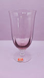 Gorham Reizart Crystal Goblet and Wine Glass - Rose Color, Elegant Design