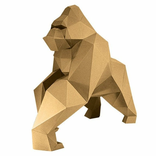 3D Gorilla Model (DIY Papercraft)
