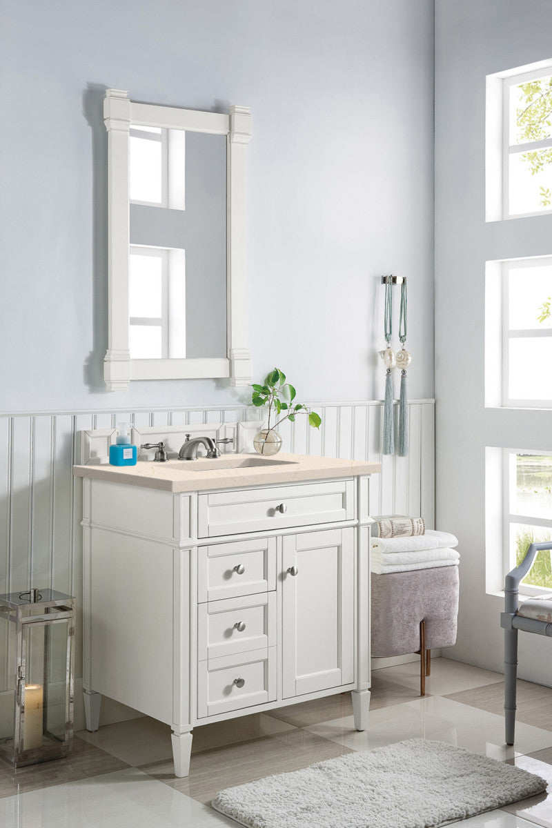 Brittany 30" Single Vanity in Bright White