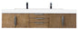 Columbia 72" Double Wall Mount Vanity Cabinet