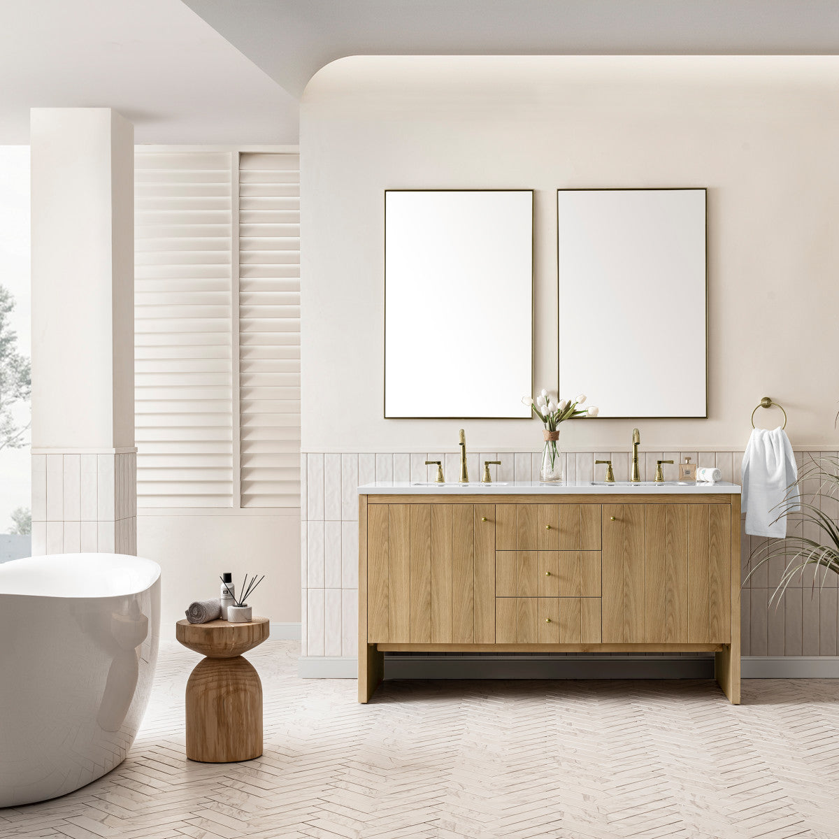 Hudson 60" Double Vanity Cabinet