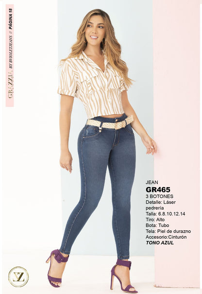 GR465 100% Authentic Colombian Push Up Jeans