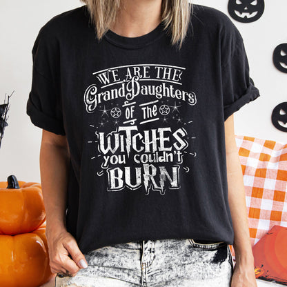 Granddaughter Witches Retro Halloween Comfort Colors Tshirt