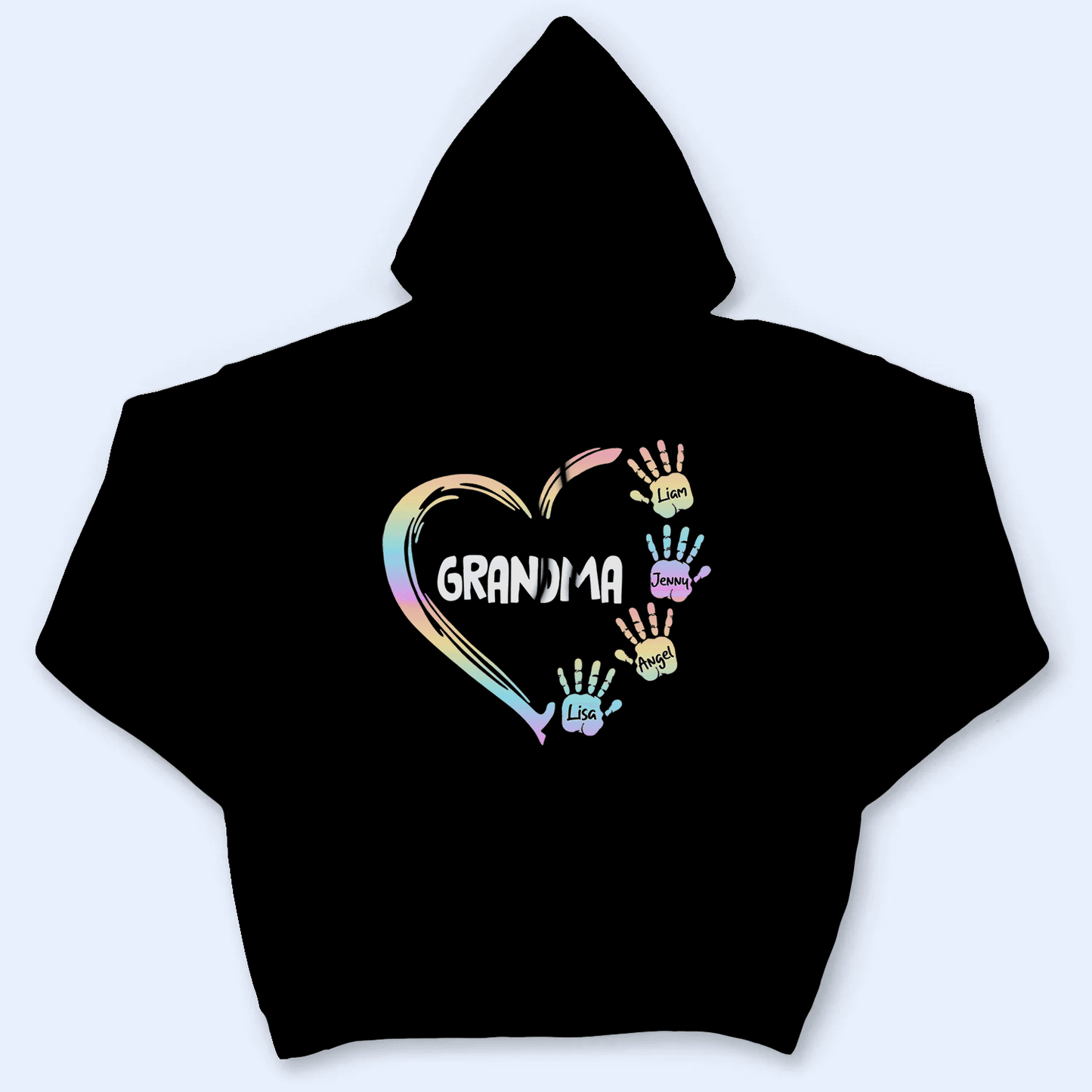 Grandma Heart Element - Personalized Custom T Shirt - Birthday, Loving, Funny Gift for Grandma/Nana/Mimi, Mom, Wife, Grandparent