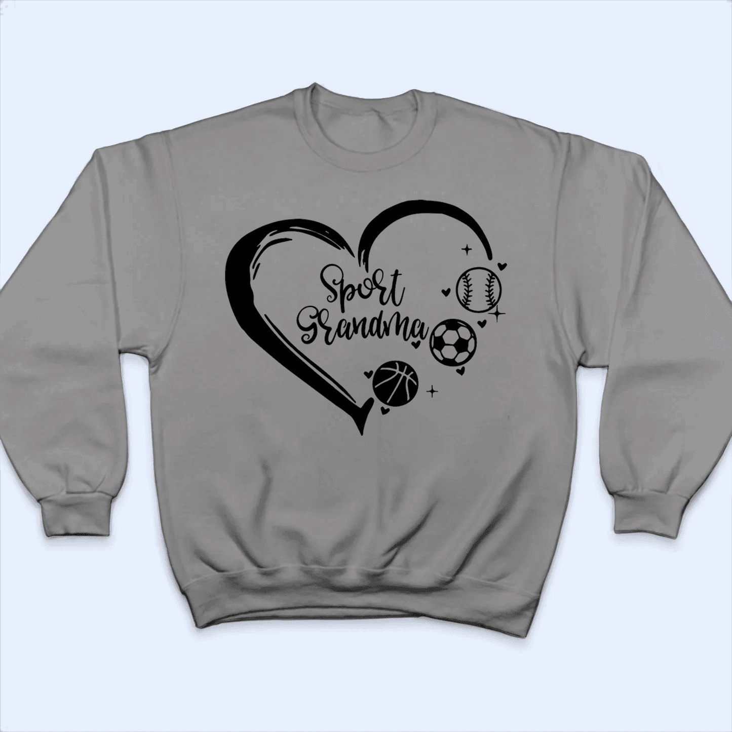 Grandma Heart - Personalized Custom T Shirt - Birthday, Loving, Funny Gift for Grandma/Nana/Mimi, Mom, Wife, Grandparent