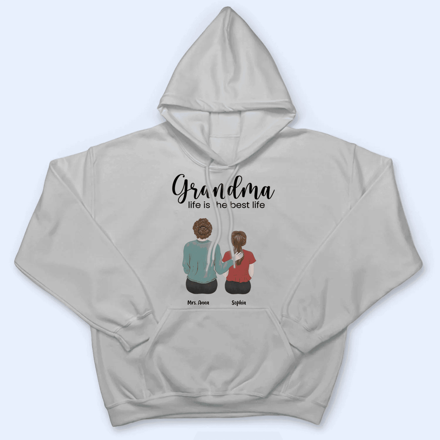 Grandma Life is the best Life - Personalized Custom T Shirt - Birthday, Loving, Funny Gift for Grandma/Nana/Mimi, Mom, Wife, Grandparent