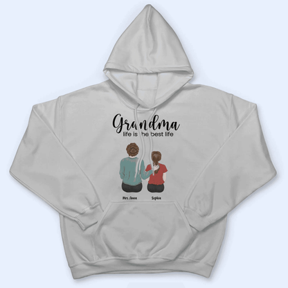 Grandma Life is the best Life - Personalized Custom T Shirt - Birthday, Loving, Funny Gift for Grandma/Nana/Mimi, Mom, Wife, Grandparent