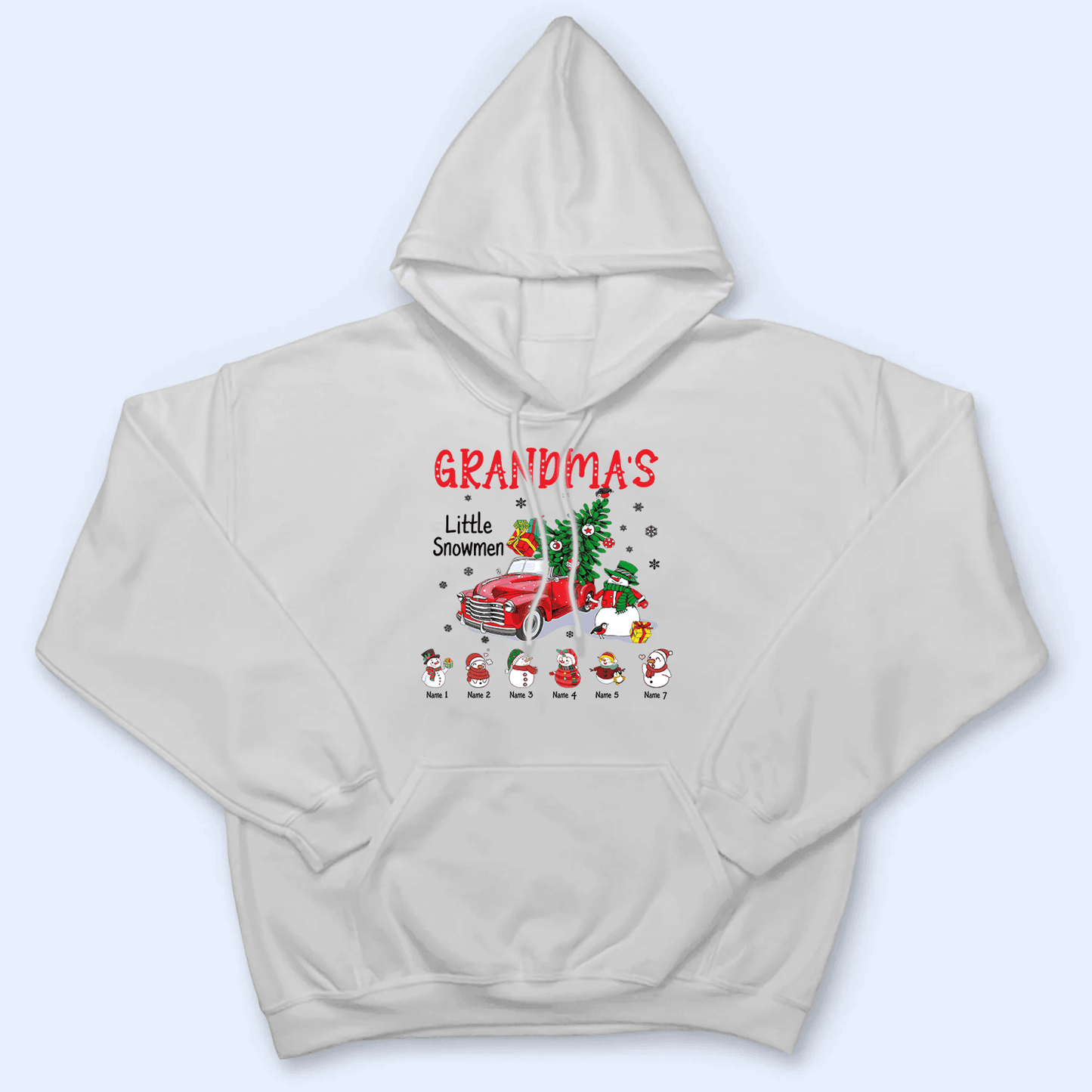 Grandma's Little Snowmen - Personalized Custom T Shirt - Birthday, Loving, Funny Gift for Grandma/Nana/Mimi, Mom, Wife, Grandparent