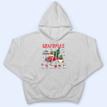 Grandma's Little Snowmen - Personalized Custom T Shirt - Birthday, Loving, Funny Gift for Grandma/Nana/Mimi, Mom, Wife, Grandparent