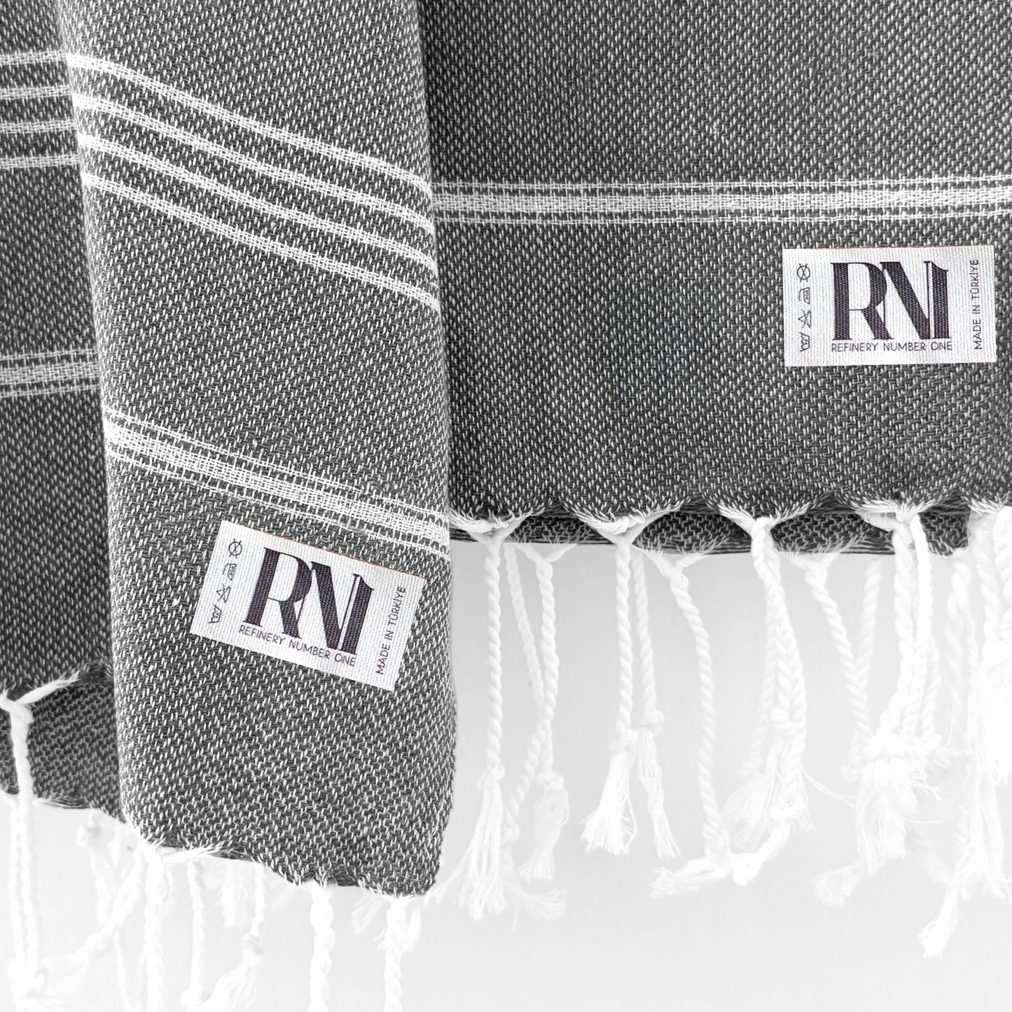 Istanbul Classic Turkish Hand Towel Set of 2 for Kitchen, Bath, Beach, Gym, and Yoga 17"x30"