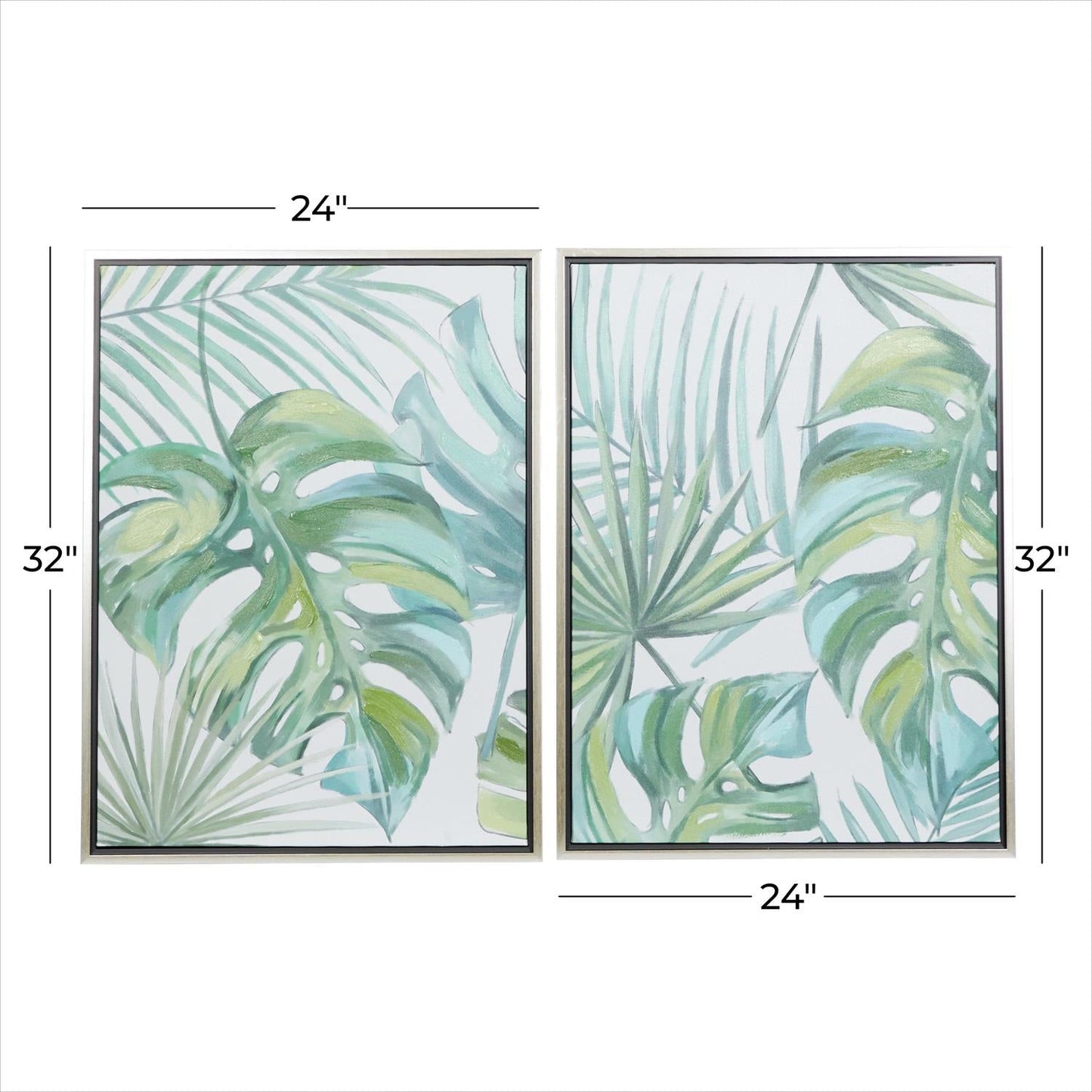 Green Tropical Leaf Framed Wall Art- CosmoLiving by Cosmopolitan